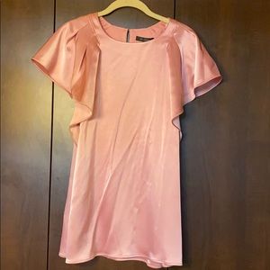 St. John rose colored silk blouse